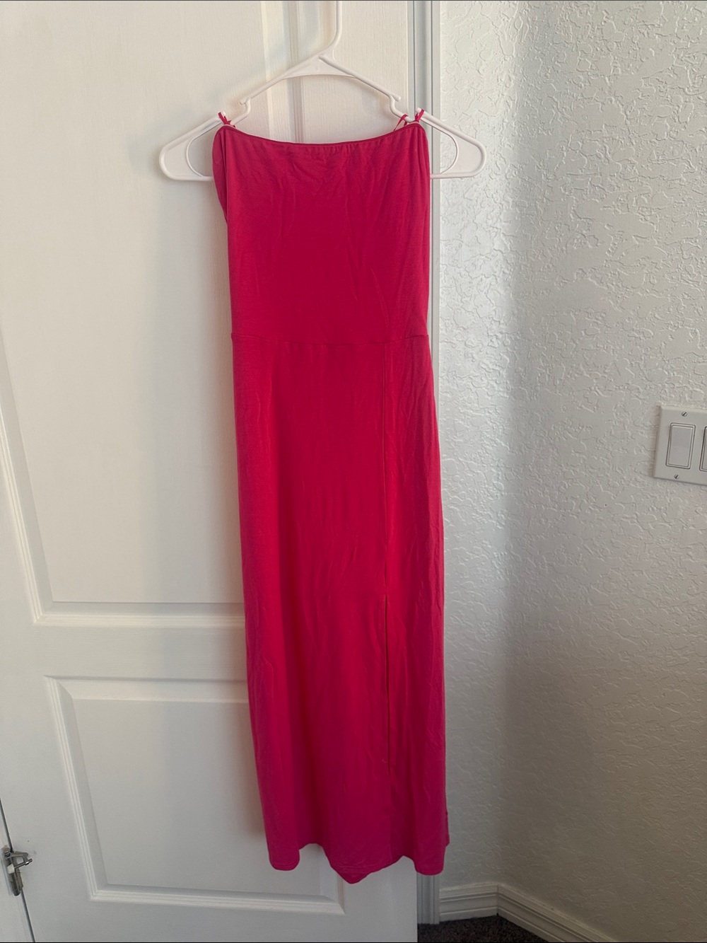 Vici Strapless Hot Pink Maxi Dress